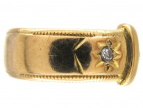 18ct Diamond Set Buckle Ring