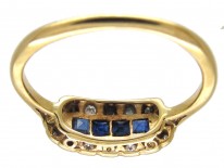 Art Deco Sapphire & Diamond Ring