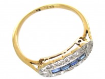Art Deco Sapphire & Diamond Ring