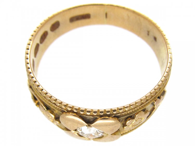 Victorian Diamond Flower Ring