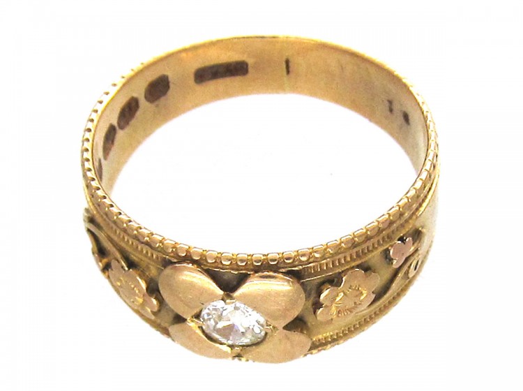 Victorian Diamond Flower Ring