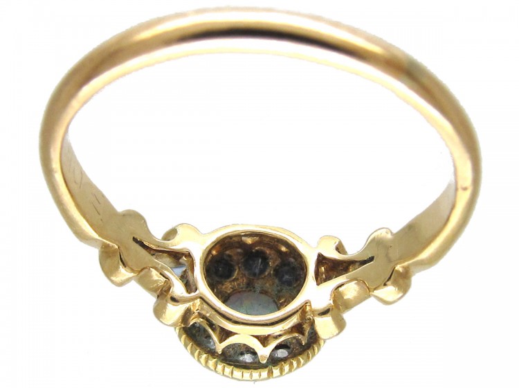 Edwardian Opal & Diamond Cluster Ring.