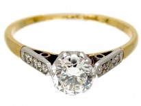 Art Deco Diamond Solitaire Ring