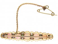 Edwardian Opal, Diamond & Green Garnet Brooch
