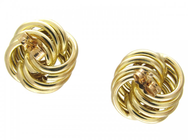 9ct Gold Knot Earrings