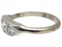 Art Deco Three Stone Diamond Ring