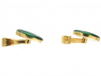 18ct Gold & Enamel Lawn Tennis Cufflinks