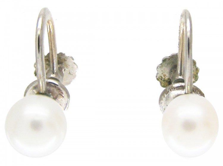 Pearl Screw on Earrings by Birks of Canada