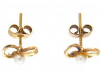 9ct Gold Bow Earrings