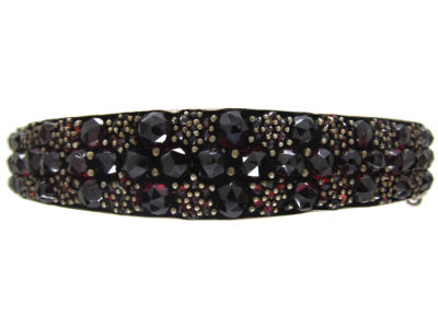 Victorian Bohemian Garnet Bangle