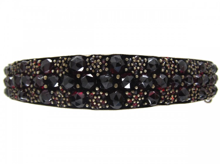Victorian Bohemian Garnet Bangle