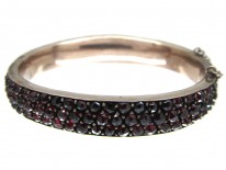 Victorian Bohemian Garnet Bangle