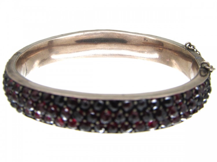 Victorian Bohemian Garnet Bangle