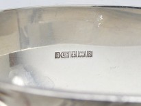 Silver Mary Quant Style Flowers Bangle