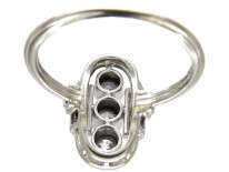 Art Deco Oval Shaped Diamond Ring