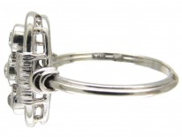 Art Deco Oval Shaped Diamond Ring