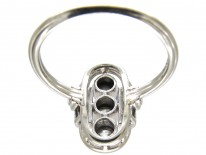 Art Deco Oval Shaped Diamond Ring