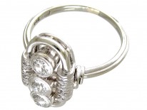 Art Deco Oval Shaped Diamond Ring