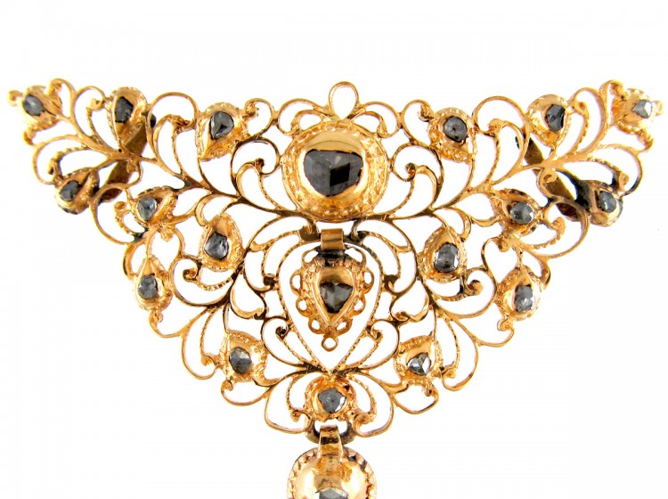 Early 18th Century Spanish Diamond & Gold Pendant