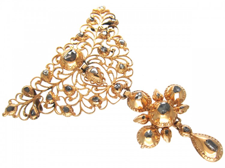Early 18th Century Spanish Diamond & Gold Pendant