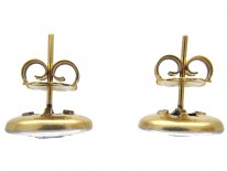 Ceylon Sapphire 18ct Gold & Platinum Earrings
