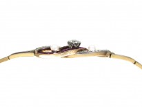 Ruby, Pearl & Diamond Art Deco Bracelet