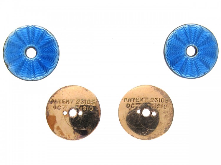 Edwardian Diamond Platinum, Pearl & Enamel Earrings in Original Case