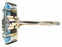 Edwardian Aquamarine & Diamond Ring