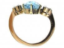 Edwardian Aquamarine & Diamond Ring