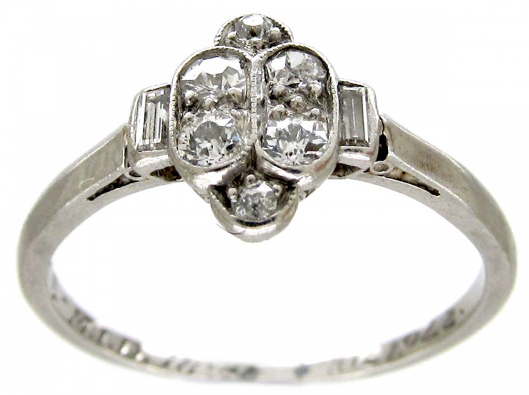 Diamond Art Deco Ring