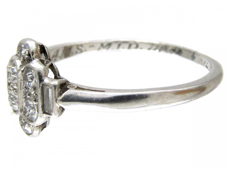 Diamond Art Deco Ring