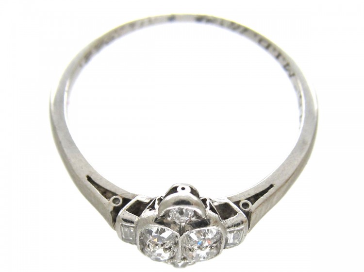 Diamond Art Deco Ring