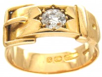 Victorian Diamond Set Buckle Ring