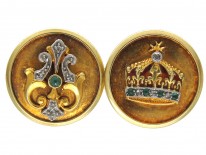 Gold Crown Cufflinks