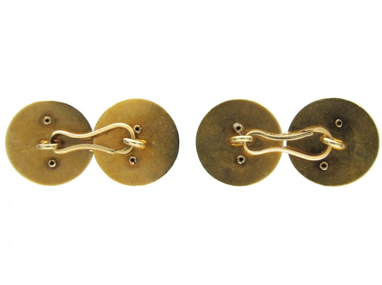 Gold Crown Cufflinks