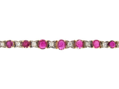 18ct Gold, Ruby & Diamond Bracelet