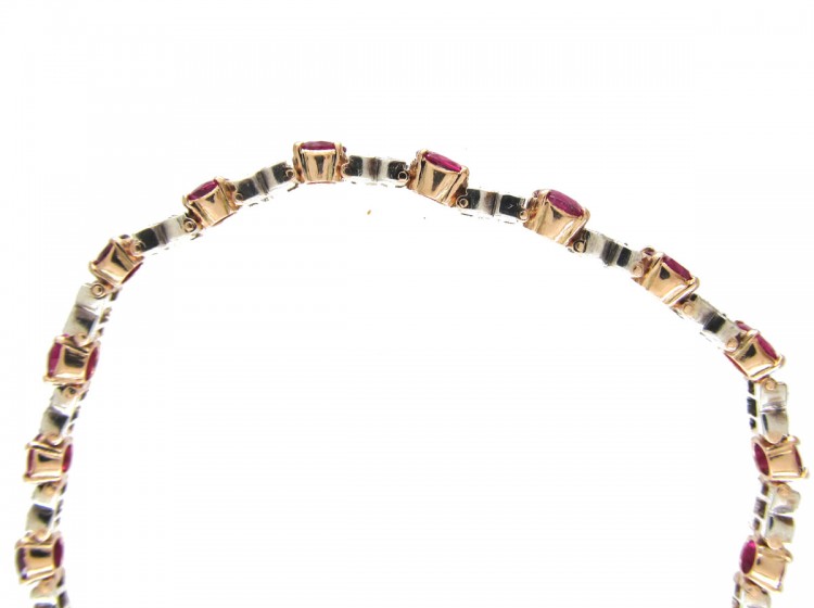 18ct Gold, Ruby & Diamond Bracelet