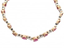 18ct Gold, Ruby & Diamond Bracelet