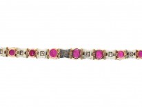 18ct Gold, Ruby & Diamond Bracelet
