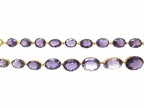 Regency 15ct Gold Amethyst Necklace