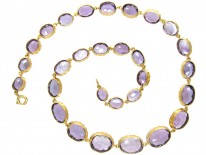 Regency 15ct Gold Amethyst Necklace