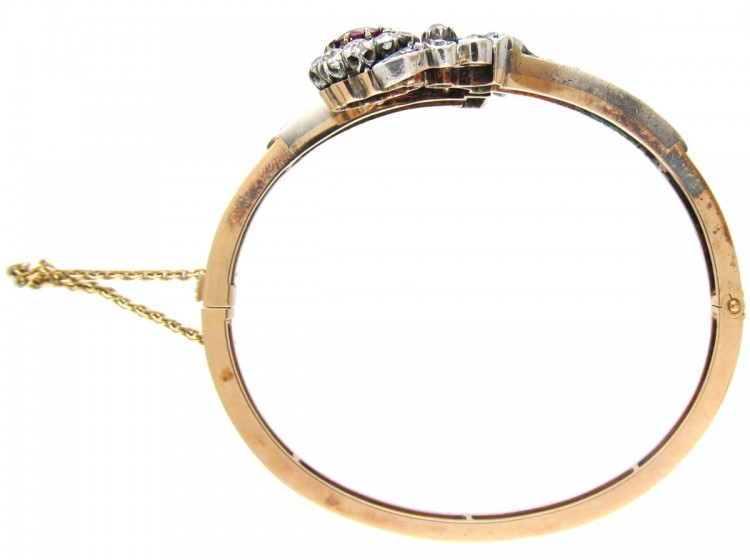 Ruby & Diamond Edwardian Bangle