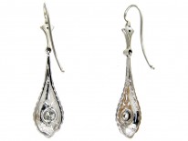Art Deco Diamond Drop Earrings