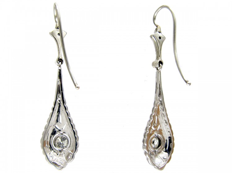 Art Deco Diamond Drop Earrings