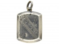 Victorian Silver Back & Front Geisha Girl Locket