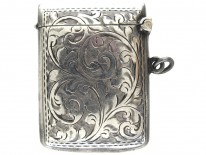 Edwardian Silver Vesta Case Pendant