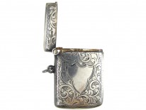 Edwardian Silver Vesta Case Pendant