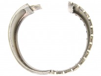 Victorian Silver & Two Colour Gold Overlay Bangle