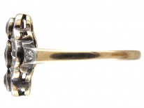 Art Deco Sapphire & Diamond Diamond Shaped Ring