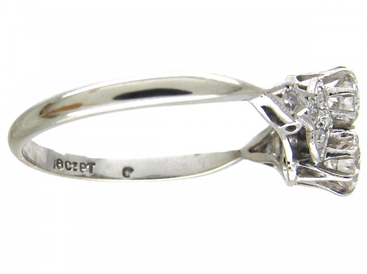 Art Deco Two Stone Diamond Ring